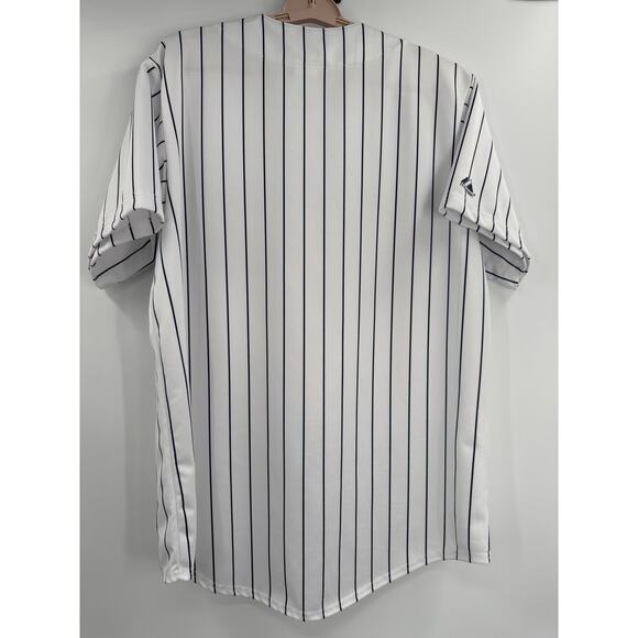 Vintage Majestic Minnesota Twins White Pinstripe Jersey blank no name Size L - Picture 6 of 13